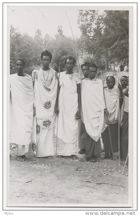 Carte Photo. Afrique. Congo. Groupe De Guerriers. - Afrique