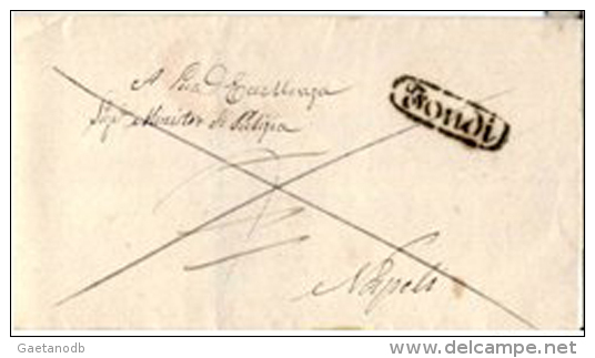 Fondi-00305a - Piego (senza Testo) Del 11 Novembre 1850 - - 1. ...-1850 Prephilately