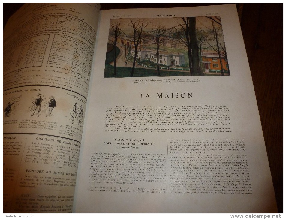 1929 :Special LA MAISON (trés Important Documentaire); En FRANCE Et à L'ETRANGER;Nouvelles Cités Et Cités-Jardins..etc - L'Illustration