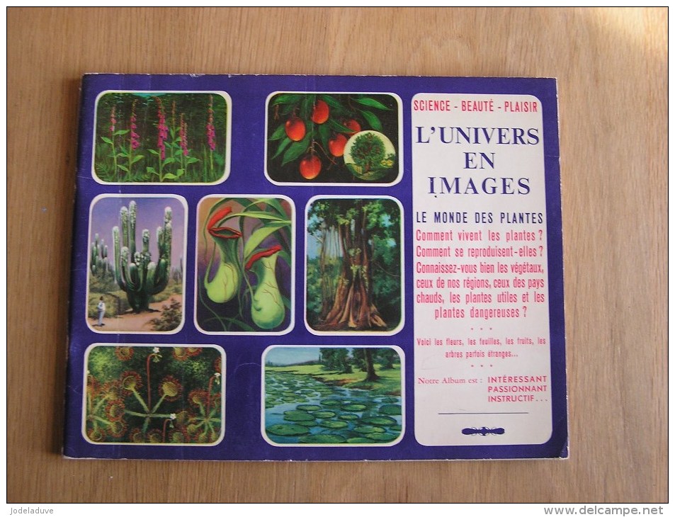 L' UNIVERS EN IMAGES Le Monde Des Plantes Hemma Album Chromos Complet Nature Vignettes Trading Card Vignette Chromo - Sammelbilderalben & Katalogue