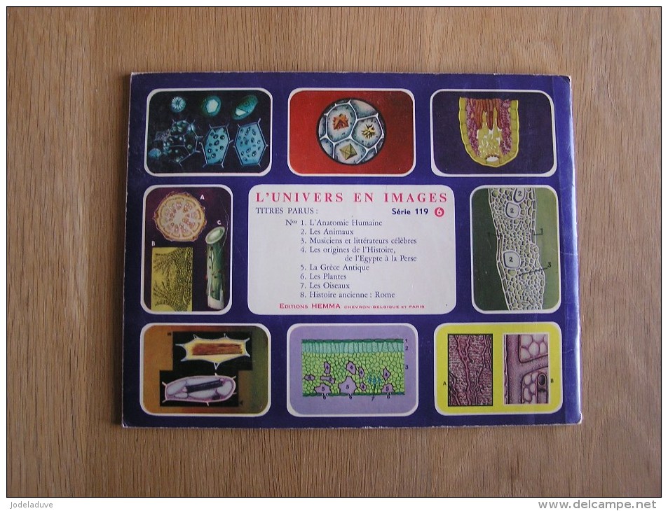 L' UNIVERS EN IMAGES Le Monde Des Plantes Hemma Album Chromos Complet Nature Vignettes Trading card Vignette Chromo