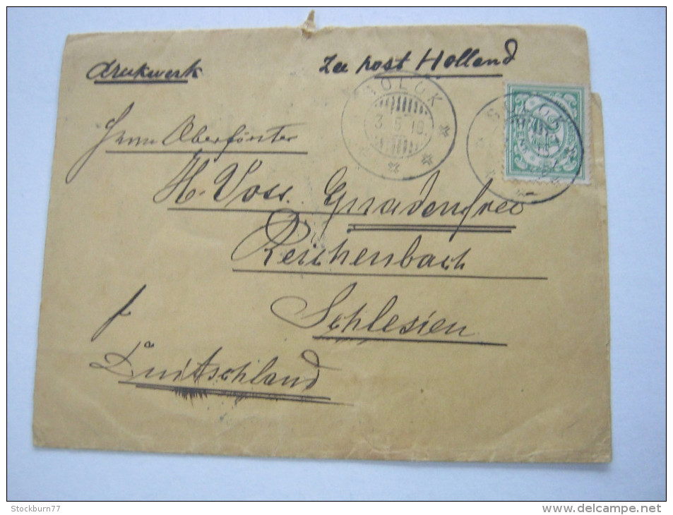 1916, Druckwerk To Duitschland, Zensur : Von Den Engländern Beschlagnahmte Post  ,  2 Scans - Nederlands-Indië