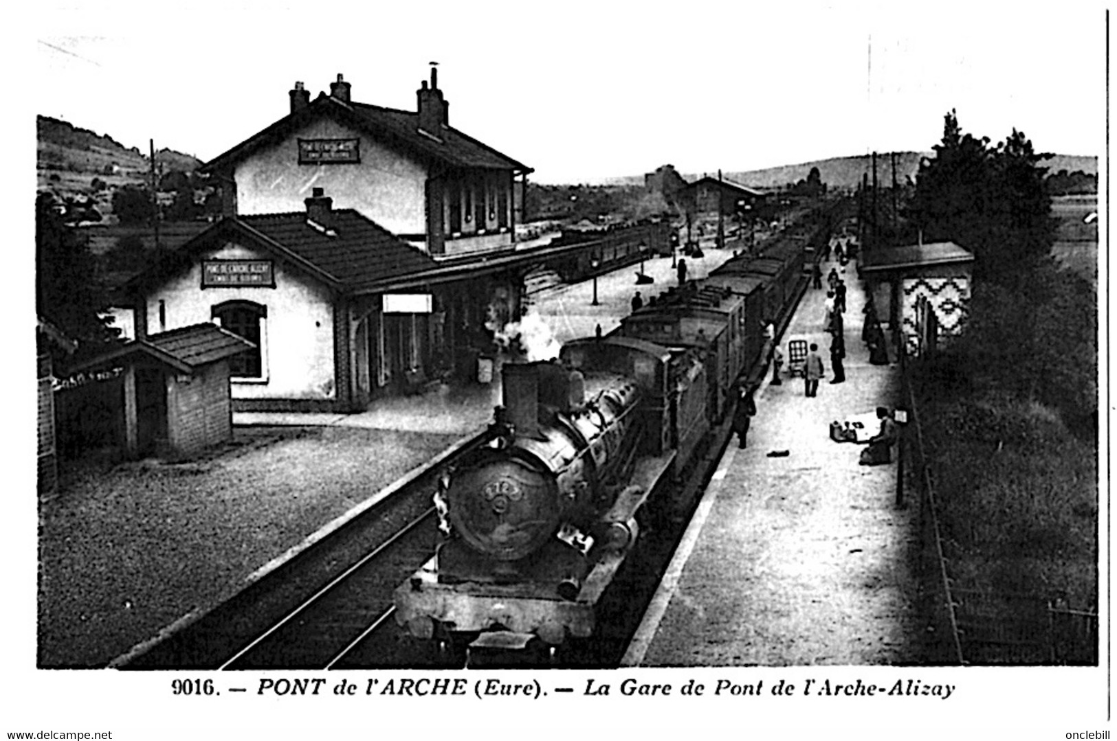 Pont Arche Alizay Eure Intérieur Gare Train Gros Plan Locomotive 1930 état Superbe TOP - Pont-de-l'Arche