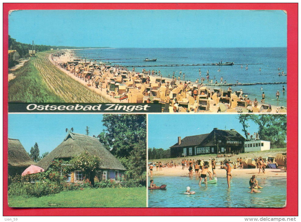 159272 / Ostseebad Zingst - HOUSE , NUDE PEOPLE BEACH , BOAT - Germany Allemagne Deutschland Germania - Zingst