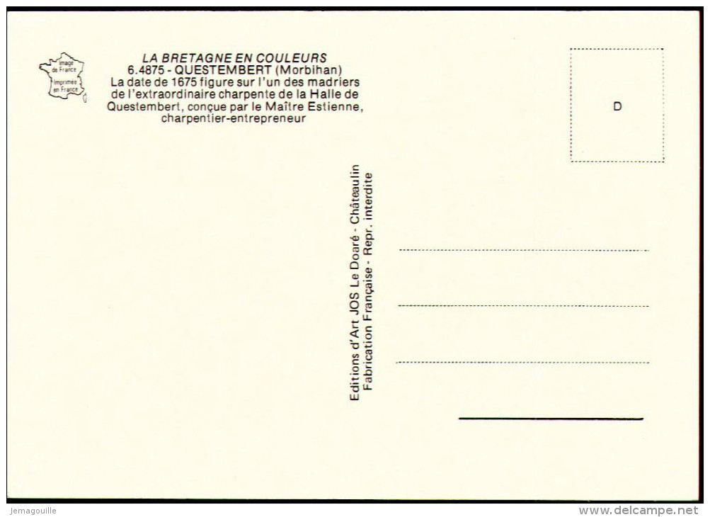 QUESTEMBERT 56 - Les Halles 1675 - Multivues - O-3 - Questembert