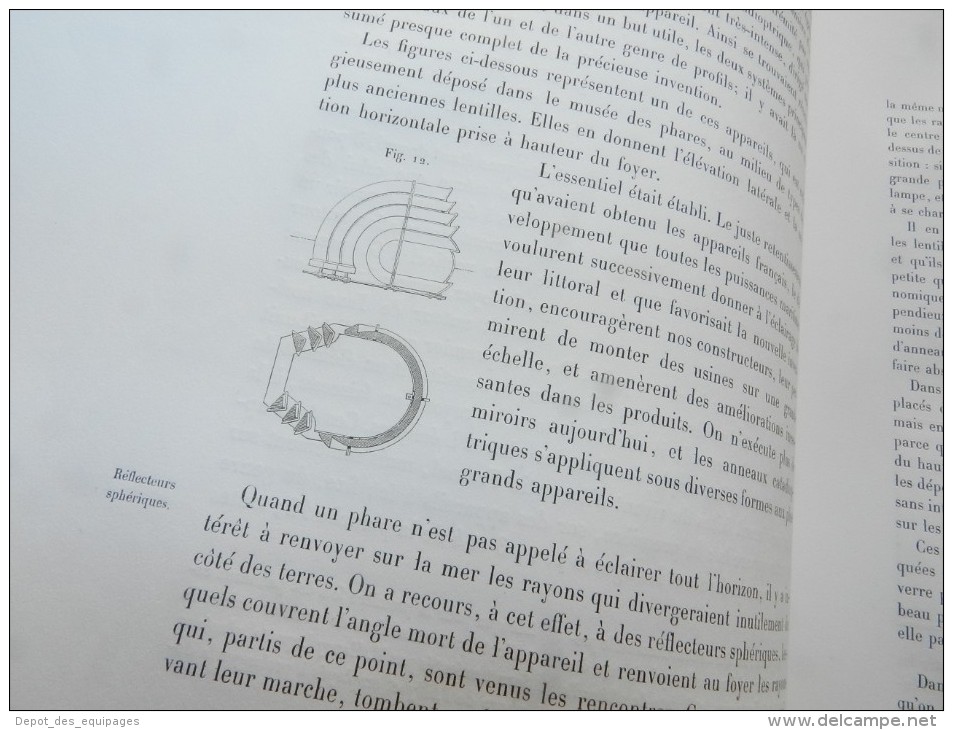 SUPERBE RARE LIVRE : ECLAIRAGE & BALISAGE des COTES de FRANCE - EDITION 1864 ........