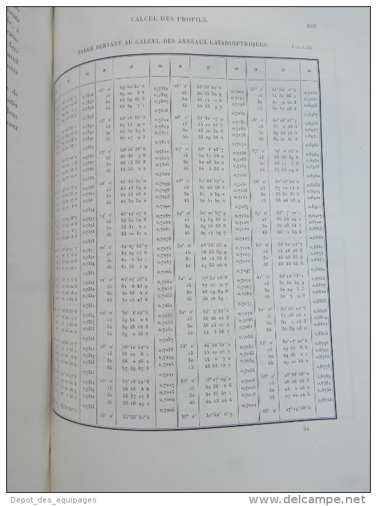 SUPERBE RARE LIVRE : ECLAIRAGE & BALISAGE des COTES de FRANCE - EDITION 1864 ........