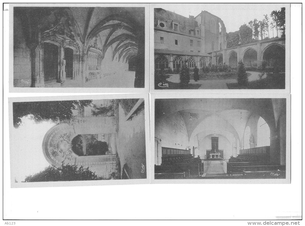 4 CARTES ANCIENNES Saint Wandrille, Cloitre Oratoire, Porte De Jarente - Saint-Wandrille-Rançon