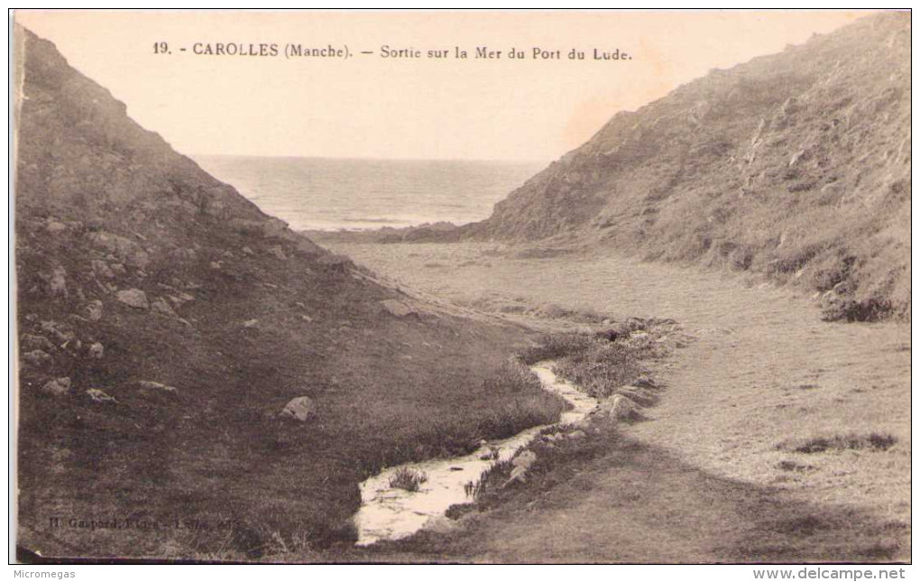 CAROLLES - Sortie Sur La Mer Du Port De Lude - Other & Unclassified