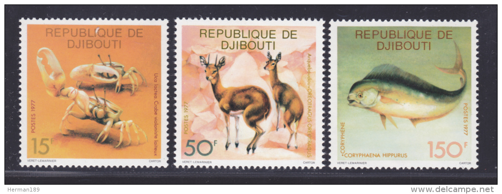 DJIBOUTI N°   473 à 475 ** MNH Neufs Sans Charnière, TB - Djibouti (1977-...)
