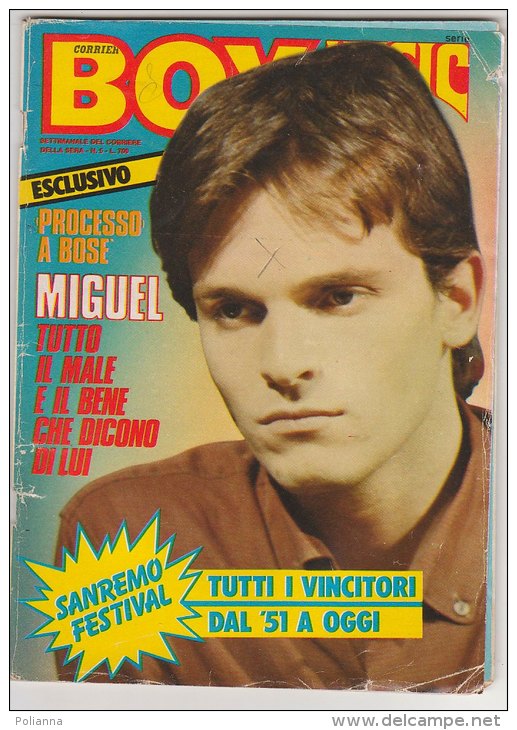 RA#46#08 RIVISTA CORRIERE BOY MUSIC N.5/1982 - MIGUEL BOSE'/AC/DC/GLORIA GUIDA/ABBA/GARBO/SOPHIE MARCEAU/FUMETTI - Música