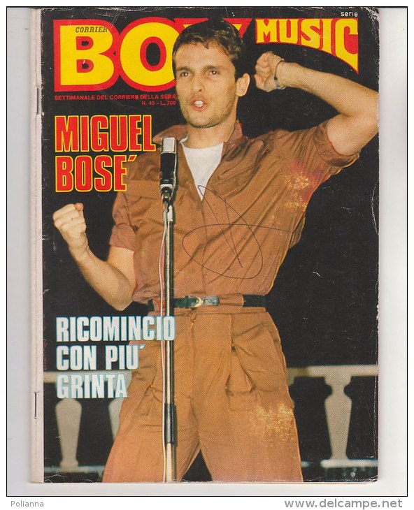 RA#46#15 RIVISTA CORRIERE BOY MUSIC N.43/1981 - GENESIS/NADA/ALBERTO CAMERINI/MIGUEL BOSE'/CALCIO PELE'/FUMETTI - Música