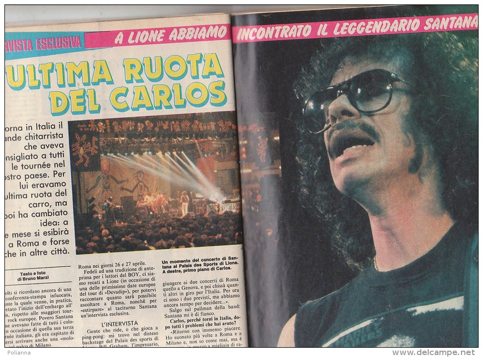 RA#46#18 RIVISTA CORRIERE BOY MUSIC N.17/1982 - ELEONORA BRIGLIADORI/GIANNI BELLA/SANTANA/MATIA BAZAR/BASKET EARVIN JOHN - Música