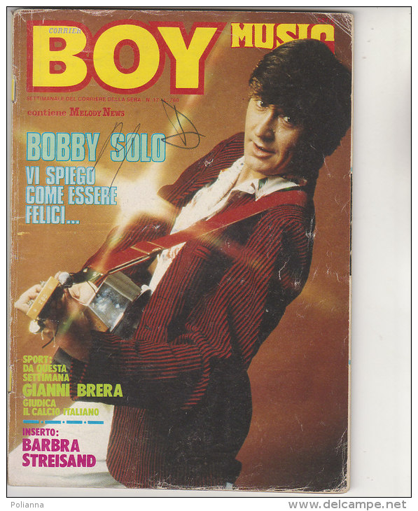 RA#46#11 RIVISTA CORRIERE BOY MUSIC N.17/1981 MELODY NEWS- BOBBY SOLO/BARBRA STREISAND/HANNA SCHYGULLA/FUMETTI - Muziek