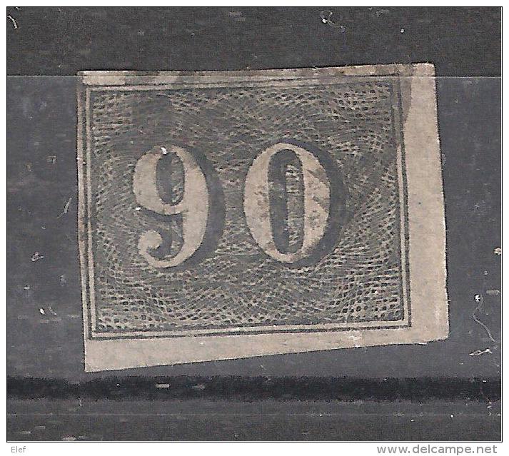 BRAZIL / Brasil Brésil , 1850, Yvert N° 15 , 90 R Noir Non Dentelé, Obl  ,TB - Used Stamps