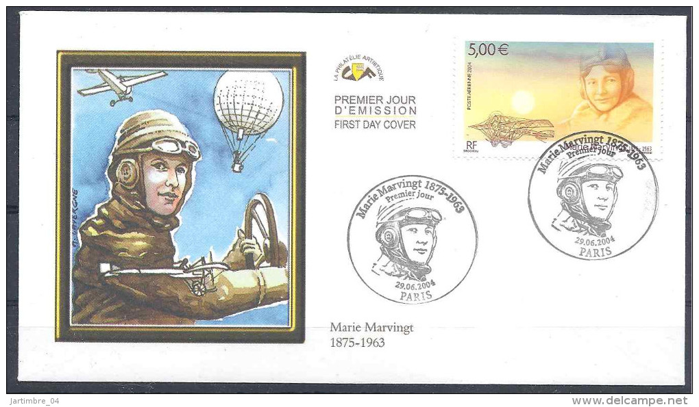 2005 FRANCE PA 67 FDC CEF Marvingt, Aviation - 2000-2009