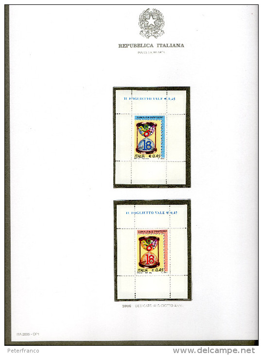ITALIA 1967/2023  COLLEZIONE NUOVA - 5 Album - 520 Fogli Circa (manca Foglietto 1999 Milan E 2021 Turistica) - Colecciones