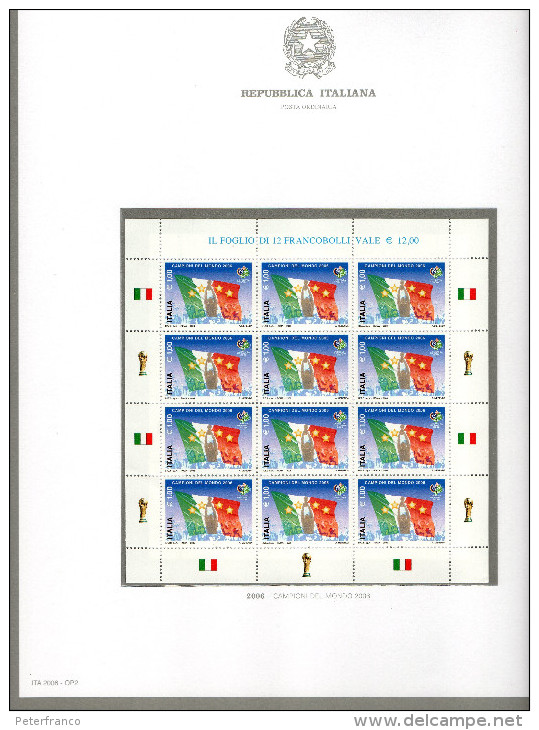 ITALIA 1967/2023  COLLEZIONE NUOVA - 5 Album - 520 Fogli Circa (manca Foglietto 1999 Milan E 2021 Turistica) - Colecciones