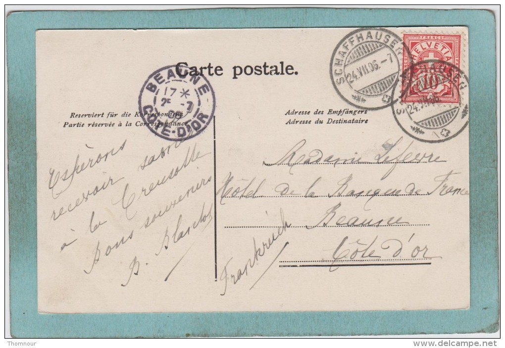 RHEINFALL  VON  DER  FISCHEZ  -  1906  -  BELLE  CARTE  - - Other & Unclassified