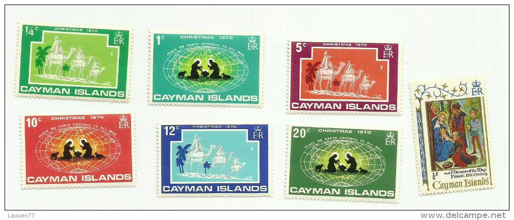 Iles Caïmans N°279 à 284, 293 Neufs  Côte 2.15 Euros - Caimán (Islas)