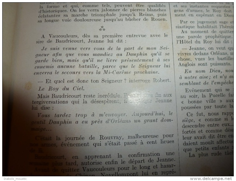 1929 : URSS;Emeutes BERLIN;Fouilles Némi;Marine fasciste de l'ASILO-CARRACCIOLI;J. d'Arc;MEXIQUE;Escalon;La SANTA-MARIA