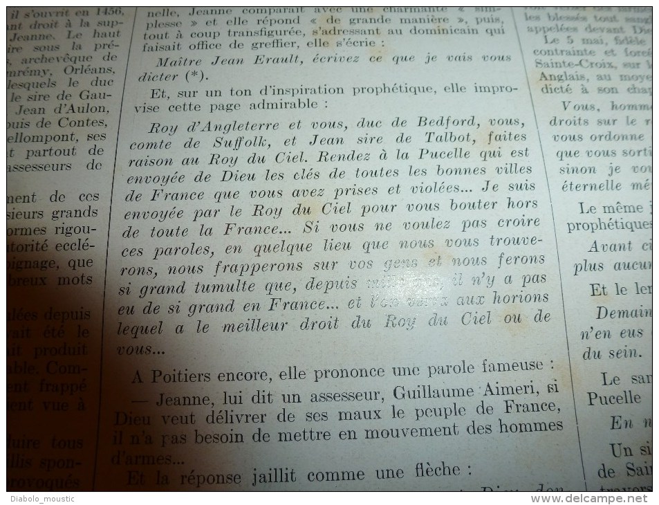 1929 : URSS;Emeutes BERLIN;Fouilles Némi;Marine fasciste de l'ASILO-CARRACCIOLI;J. d'Arc;MEXIQUE;Escalon;La SANTA-MARIA