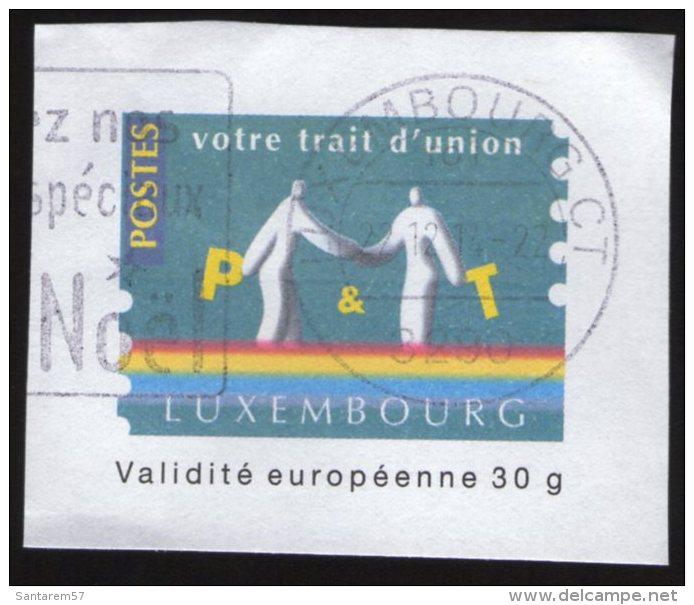 Luxembourg Fragment D´enveloppe Pret à Poster Postes Votre Trait D´union - Abarten & Kuriositäten