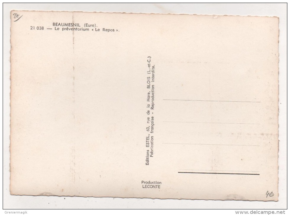 Cpsm 27 - Beaumesnil (Eure) - Le Préventorium "Le Repos" - Beaumesnil