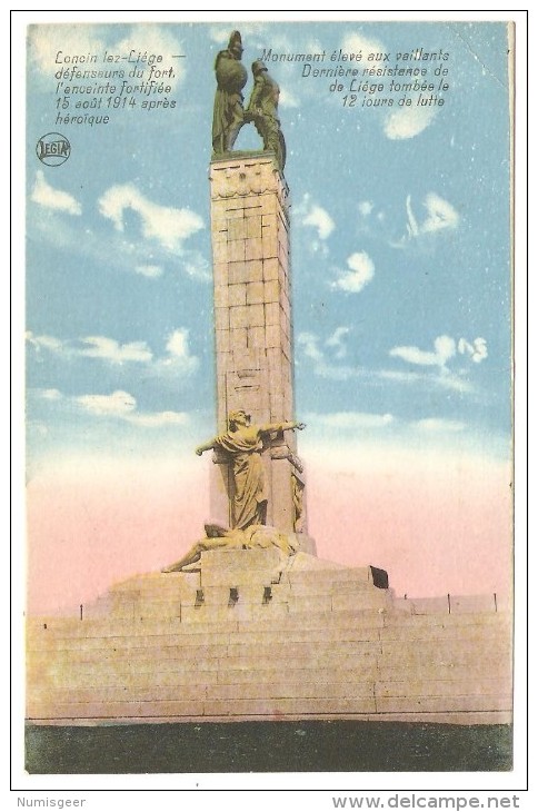 Loncin Lez-Liége  ----  Monument élevé Aux Vaillants Défenseurs Du Fort - Ans