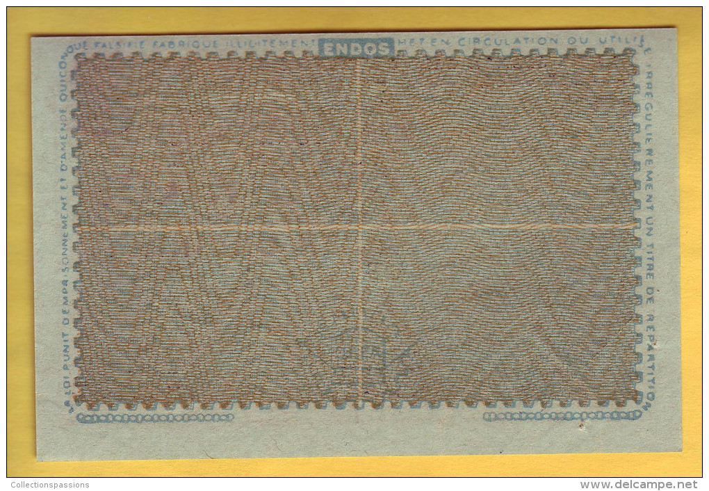 O.C.R.P.I. Section Des Fontes Fers Et Aciers. Billet De 5 Kilos - Notgeld