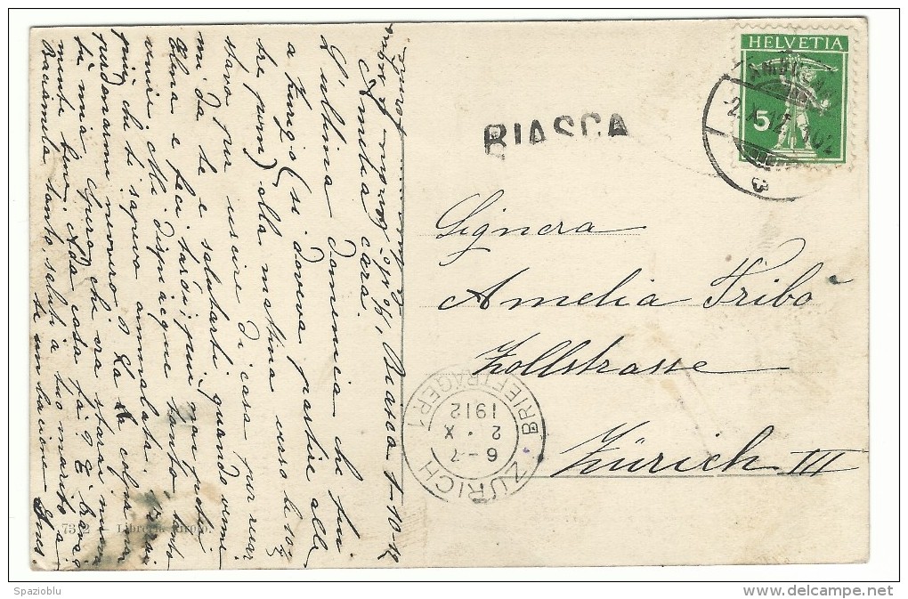 1912, Canton Ticino - Biasca. - Biasca