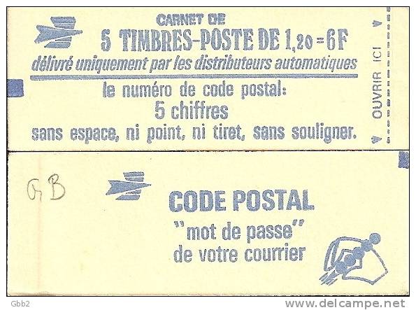 CARNET 1974-C 1 Sabine "CODE POSTAL" Fermé Bas Prix Parfait état RARE - Other & Unclassified