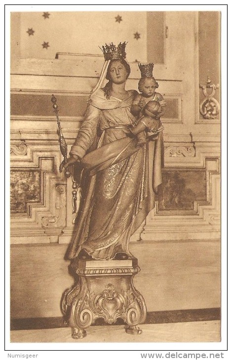 Moustier -au -Bois     ---   Statue En Bois Polychromé De Notre-Dame De Moustier - Couronnes Et Sceptre Du XVII° - Ath