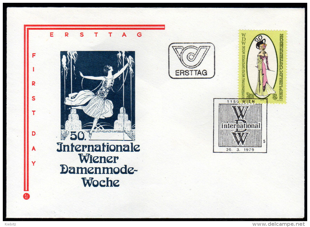 ÖSTERREICH 1979 - Wiener Damenmode - Sonderstempel FDC - Textiles