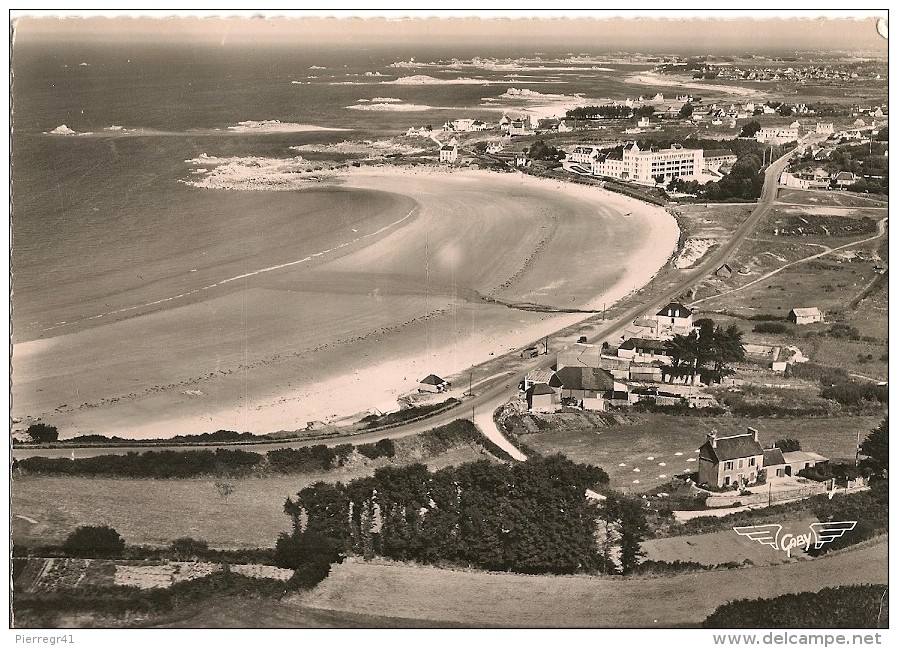 CPA-1955-22-TRESTEL-PLAGE-La PLAGE.Le CENTRE HELIO MARIN.et Au Loin PORT BLANC-TBE - Autres & Non Classés