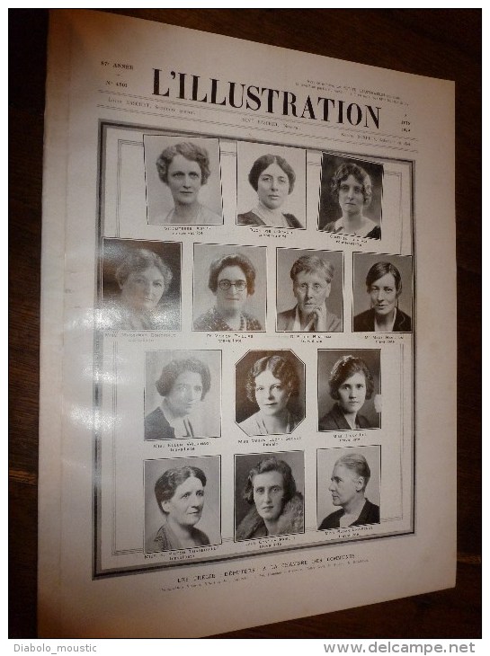 1929 British Women;COLETTE;Genève;Monde NAGEANT Et VOLANT;Naviguer-Voile;Jouy-St-Prest;QATNA;Céramiqu SEVRES;Kiev;HANOÏ - L'Illustration
