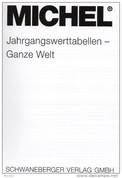 Jahrgangswert-Tabellen MlCHEL Katalog 2015 New 20€ Wert An Briefmarken Der Welt 300 Country Stamp Catalogue Of The World - Zubehör