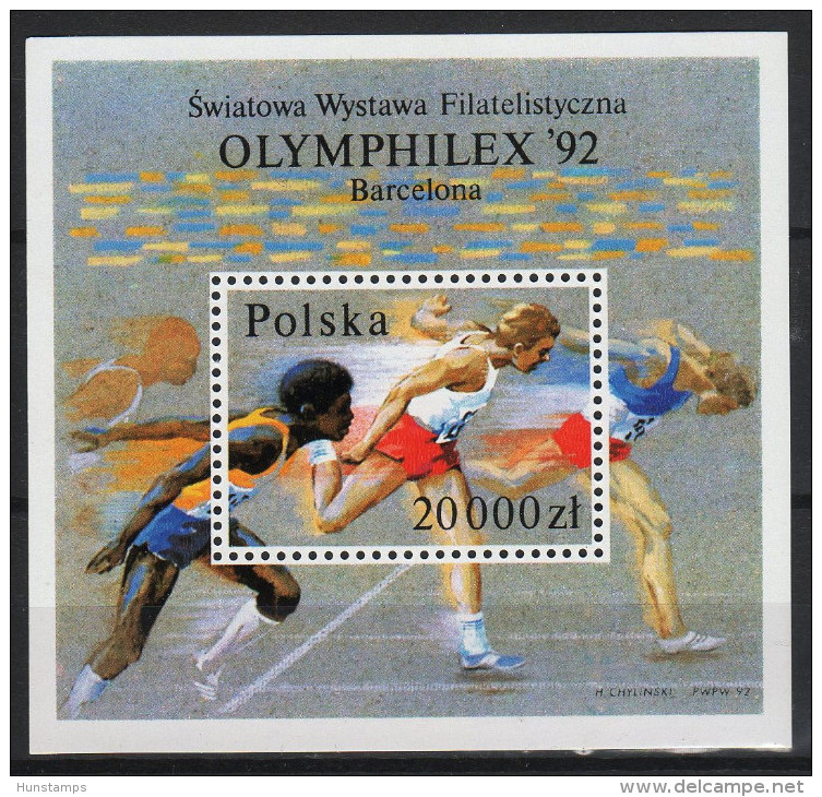 Poland 1992. Olimpic Games, Olimphilex Sheet MNH (**) - Neufs