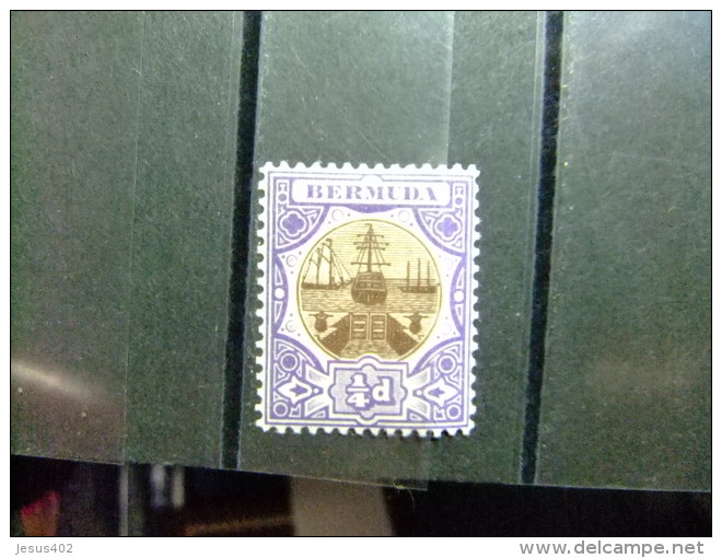 BERMUDA - BERMUDES - CALE SÉCHE - 1906 - Yvert N&ordm; 29 * MH - Bermuda