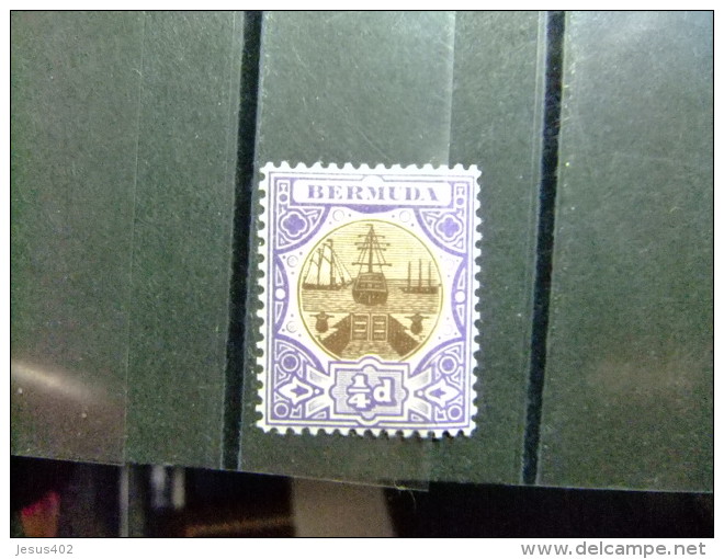 BERMUDA - BERMUDES - CALE SÉCHE - 1906 - Yvert N&ordm; 29 * MH - Bermudas