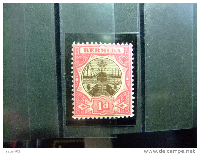 BERMUDA - BERMUDES - CALE SÉCHE - 1906 - Yvert N&ordm; 32 * MH - Bermudas