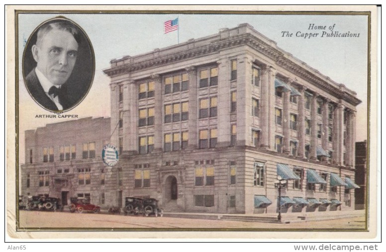 Topeka Kansas, Capper Publications, Newspaper(?), Arthur Capper Publisher, C1900s/10s Vintage Postcard - Topeka