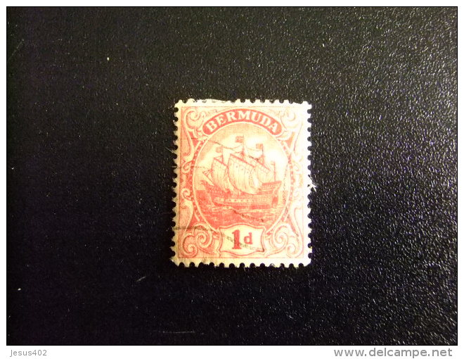 BERMUDA - BERMUDES - GRAND VOILIER - 1910 - Yvert N&ordm; 40 &ordm; FU - Bermudas