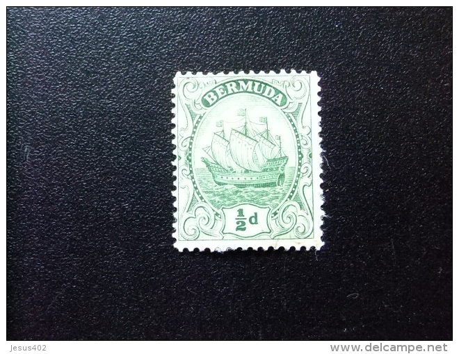 BERMUDA - BERMUDES - GRAND VOILIER   - 1922 - Yvert N&ordm; 74 * MH - Bermudas