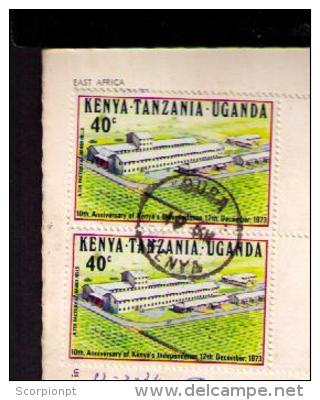 KENIA-TANZANIA-UGANDA 1974 Tea Factory Postcard Elephants Animals Animaux Faune Plants Drinks Boissons Italy Sp3241 - Piante Medicinali