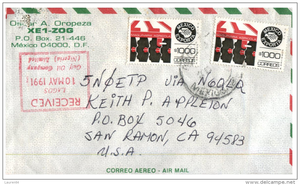 (431) Mexico To USA - By Air Mail Letter - Mexiko