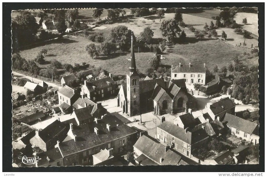 LARCHAMP Mayenne Centre L'Eglise Vue Aérienne 1955 - Larchamp