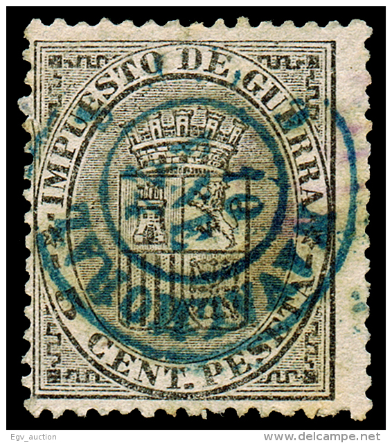 CACERES - EDI O 141 - MAT. FECH. T.II \"NAVALMORAL\" EN AZUL - Used Stamps