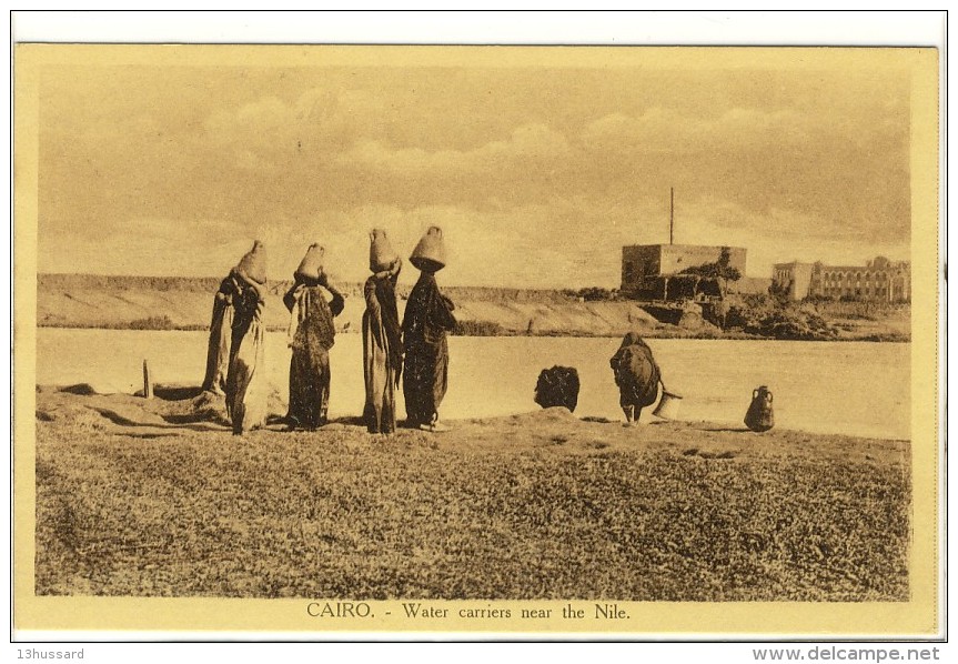 Carte Postale Ancienne Egypte - Le Caire. Water Carriers Near The Nile - Porteuses D'eau - Le Caire