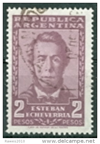 Argentinien 2 P. Gest. Esteban Echeverria - Gebraucht